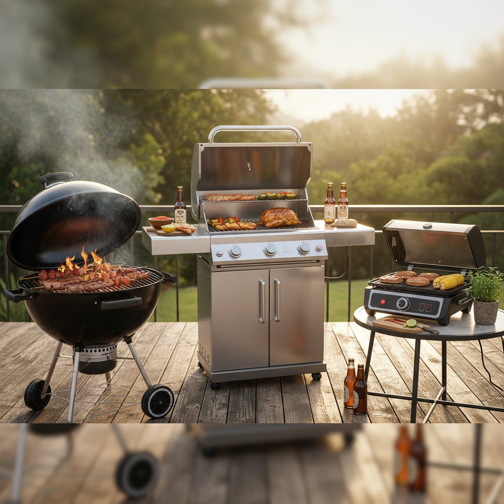 comparação entre churrasqueira a gás carvão e elétrica para churrasco perfeito

