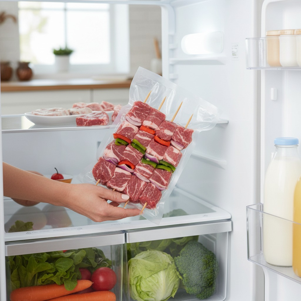 como conservar carne para vender espetinho na geladeira